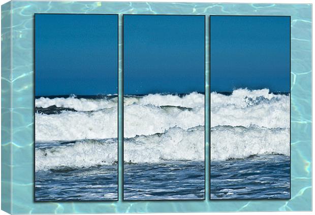 Tryptych Surf Canvas Print by John Ellis