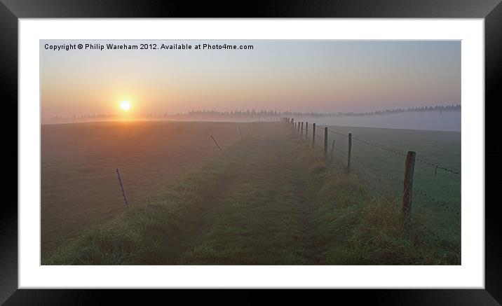 Sunrise at Horton Heath Framed Mounted Print by Phil Wareham