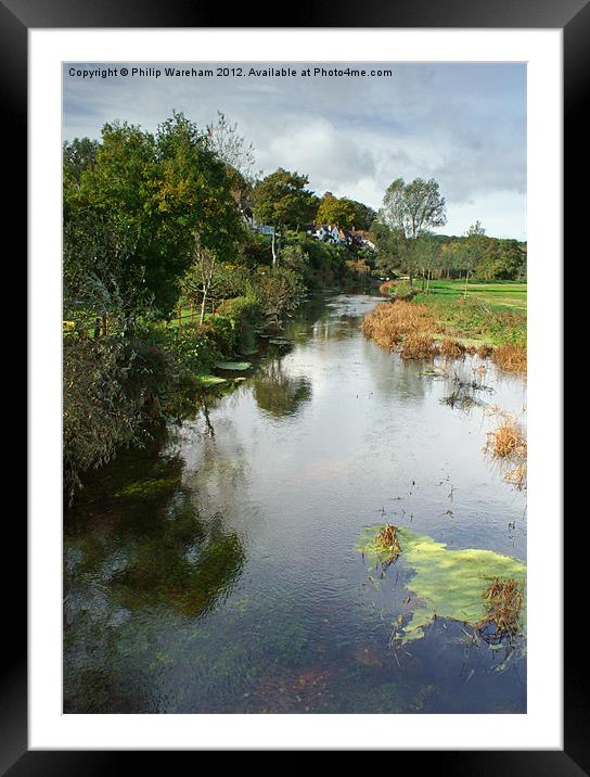 River Stour at Spetisbury Dorset Framed Mounted Print by Phil Wareham