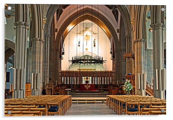 Blackburn Cathedral Acrylic by Jacqui Kilcoyne