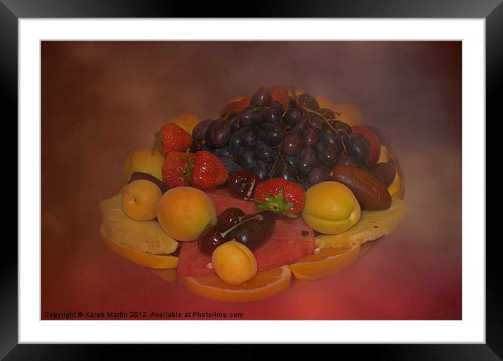 Fruit Framed Mounted Print by Karen Martin