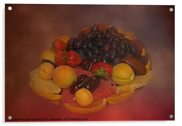 Fruit Acrylic by Karen Martin