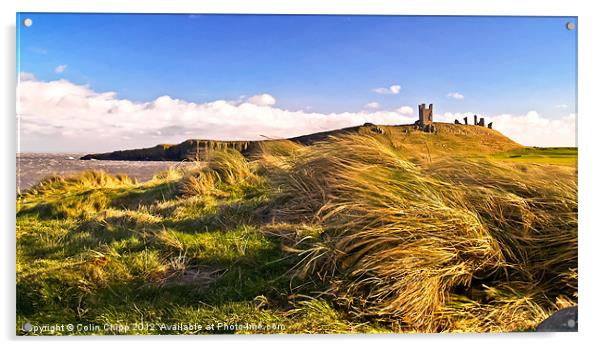 Breezy Dunstanburgh 2 Acrylic by Colin Chipp