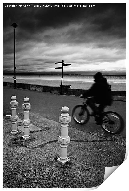 Promenade Cyclist Print by Keith Thorburn EFIAP/b