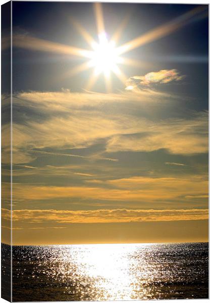 The Perfect Sun Canvas Print by Louise Godwin