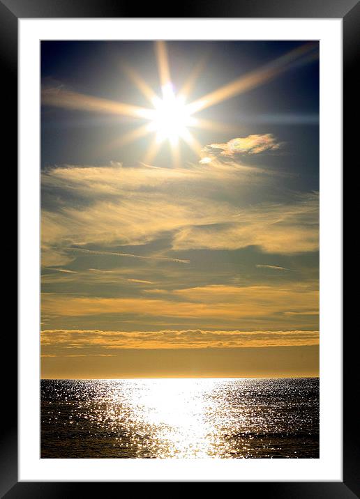 The Perfect Sun Framed Mounted Print by Louise Godwin