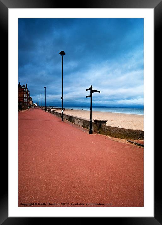 Portobello Promenade Framed Mounted Print by Keith Thorburn EFIAP/b