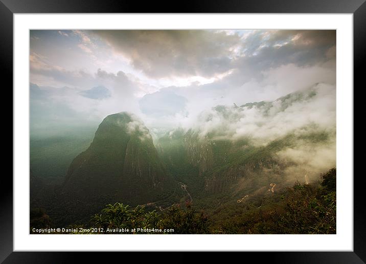 The Magic of Machu Picchu Framed Mounted Print by Daniel Zrno