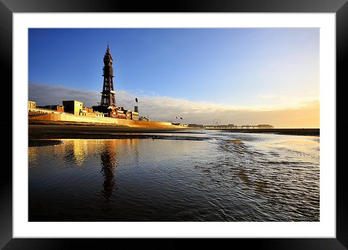 Blackpool Framed Mounted Print by Jason Connolly