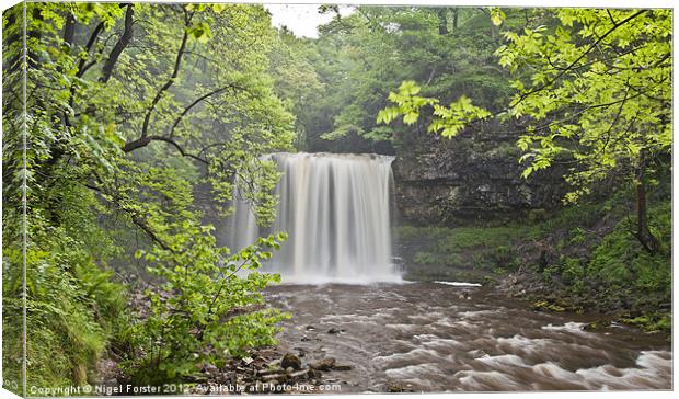 Sgwd yr Eira Waterfall Canvas Print by Creative Photography Wales