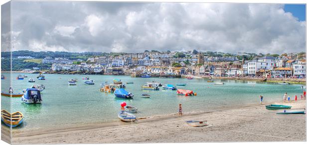 St Ives Bay Canvas Print by Julie  Chambers