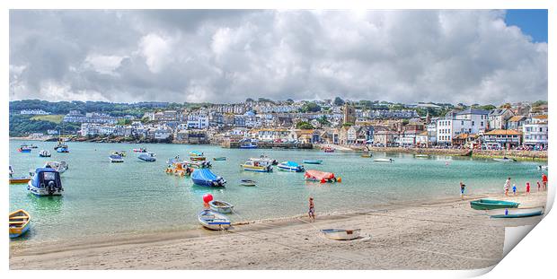 St Ives Bay Print by Julie  Chambers