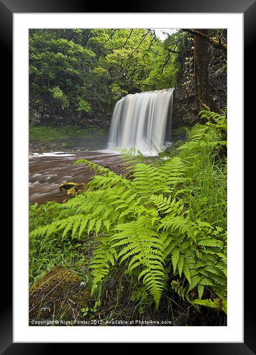 Sgwd yr Eira Waterfall Framed Mounted Print by Creative Photography Wales
