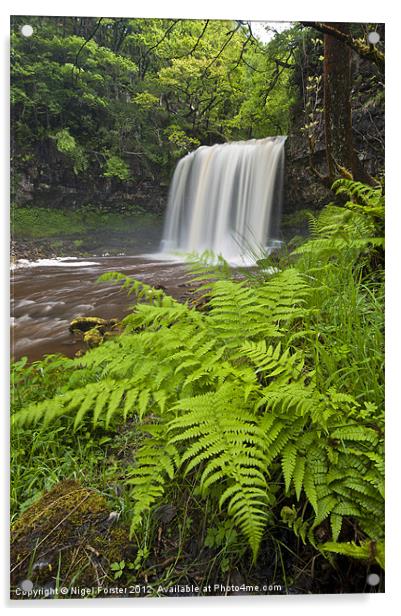 Sgwd yr Eira Waterfall Acrylic by Creative Photography Wales