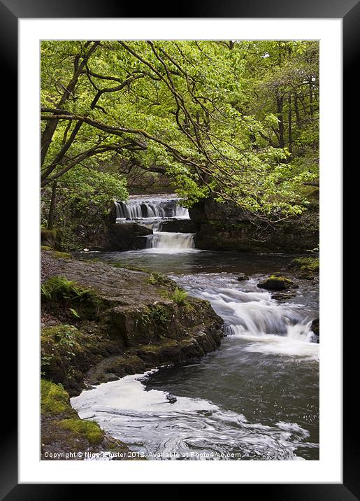 Sgwd Ddwll Waterfall Framed Mounted Print by Creative Photography Wales