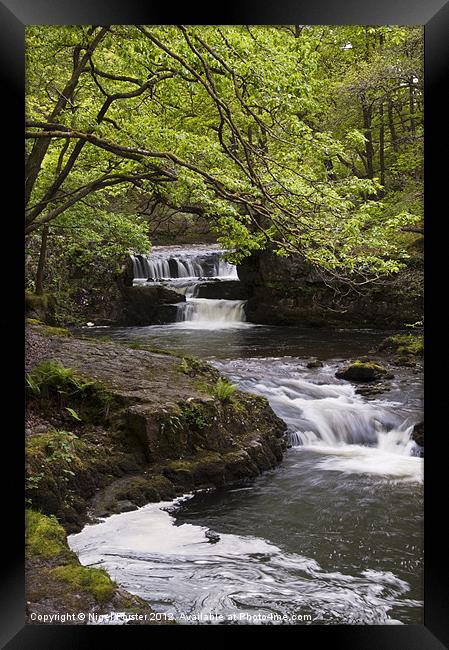 Sgwd Ddwll Waterfall Framed Print by Creative Photography Wales