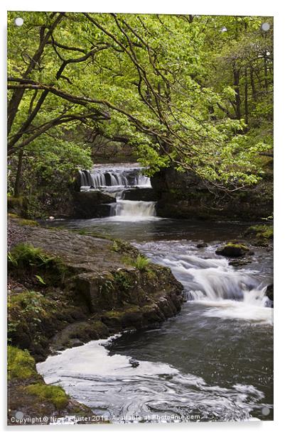 Sgwd Ddwll Waterfall Acrylic by Creative Photography Wales