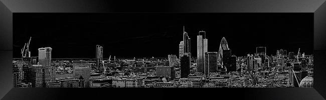 City of London panorama Framed Print by Gary Eason