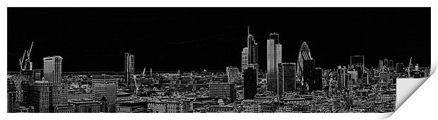 City of London panorama Print by Gary Eason