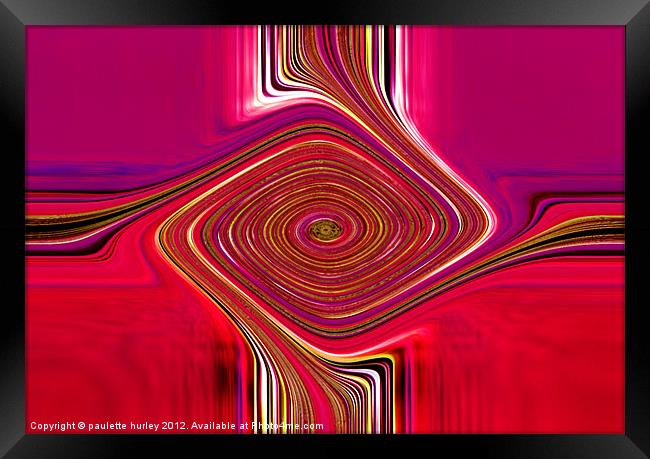 Abstract. Extreme Colour. Framed Print by paulette hurley