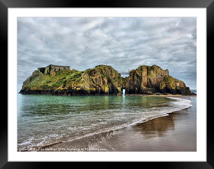 St Catherines Island Tenby Framed Mounted Print by Lilian Marshall