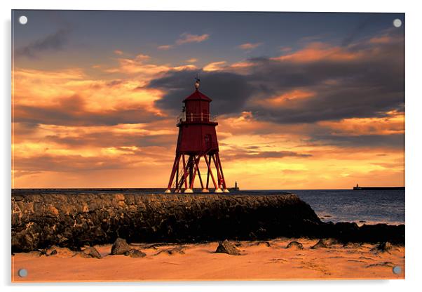 south shields sunrise Acrylic by Northeast Images