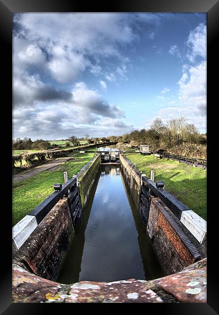 Canal lock Framed Print by Tony Bates