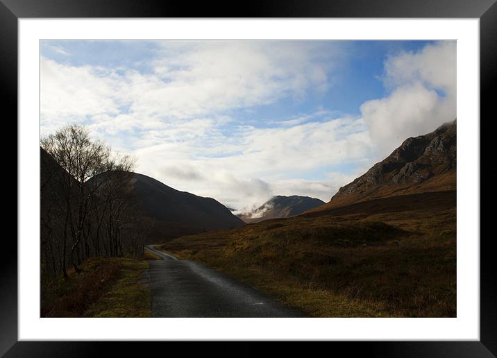 Road to Nowhere Framed Mounted Print by Peter Elliott 