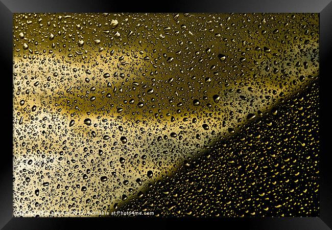 golden drops Framed Print by Jo Beerens