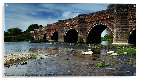 Bridge across the River Stour Acrylic by Phil Wareham