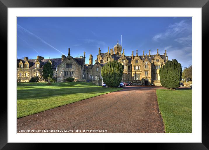 Pathway to Lurgan Castle Framed Mounted Print by David McFarland