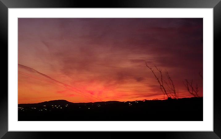 Friday 13th January Sunrise Framed Mounted Print by Dawn Gillies