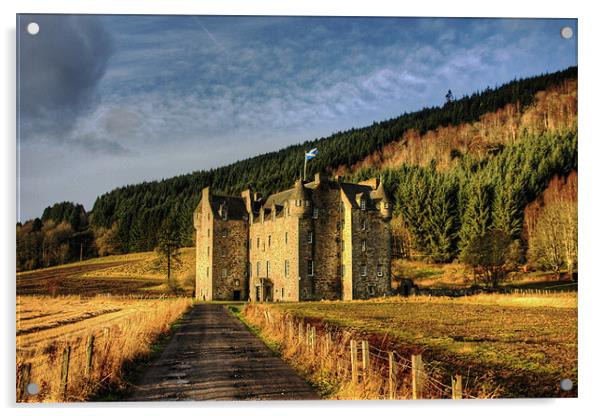 Clan Menzies Castle Acrylic by Tom Gomez