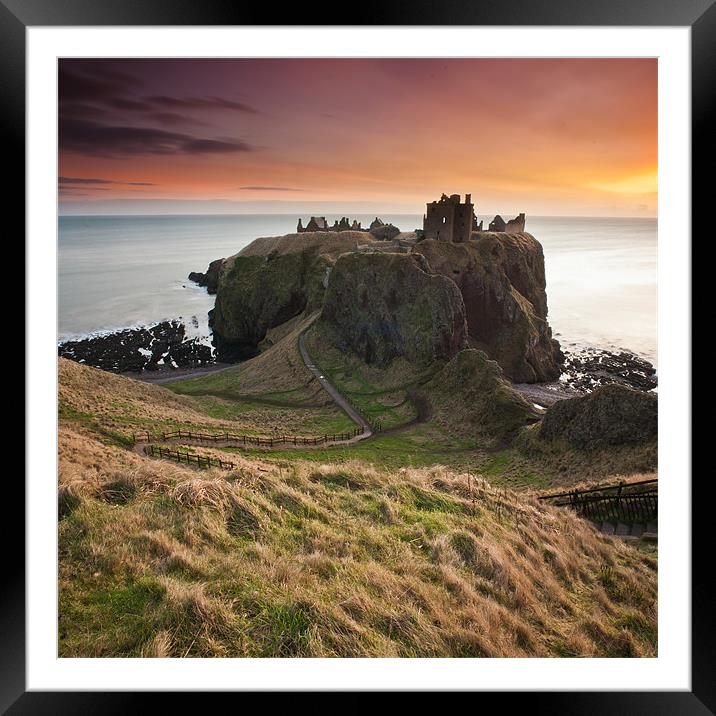 Dunotter Castle Framed Mounted Print by Andrew Jack
