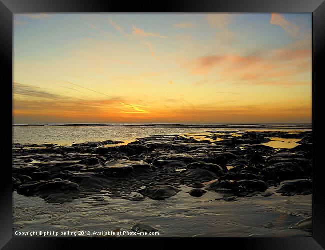 Rocky Sunrise Framed Print by camera man