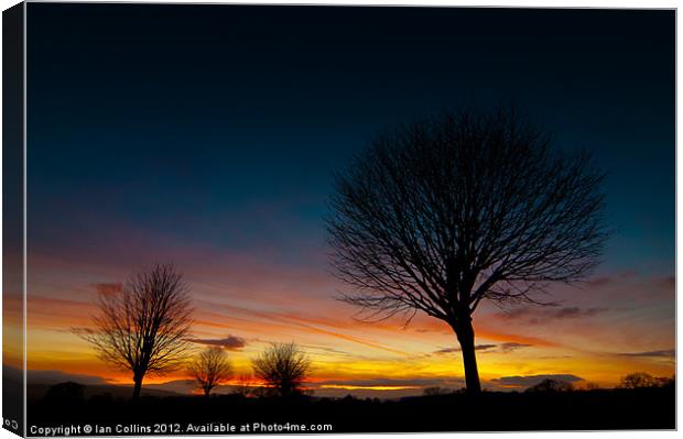 Sunset Colours Canvas Print by Ian Collins