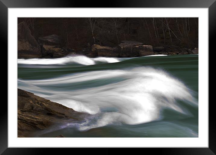 Rapids On the Niagara Framed Mounted Print by Brad Sutherland