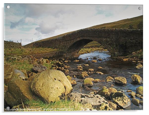 Coverdale Bridge Acrylic by Steven Watson