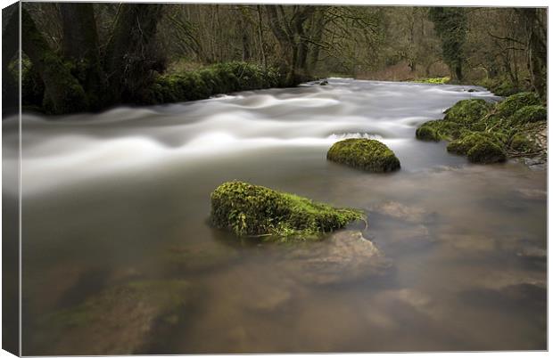 The River Wye, Chee Dale Derbyshire Canvas Print by Scott Simpson