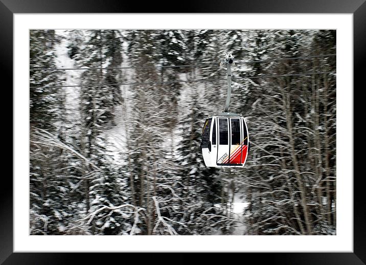 Swiss Alps Cable Car Framed Mounted Print by Scott Simpson
