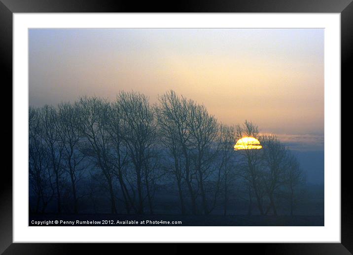 sunrise across the fens Framed Mounted Print by Elouera Photography