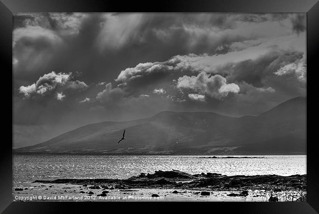 Sunshine and showers Framed Print by David McFarland