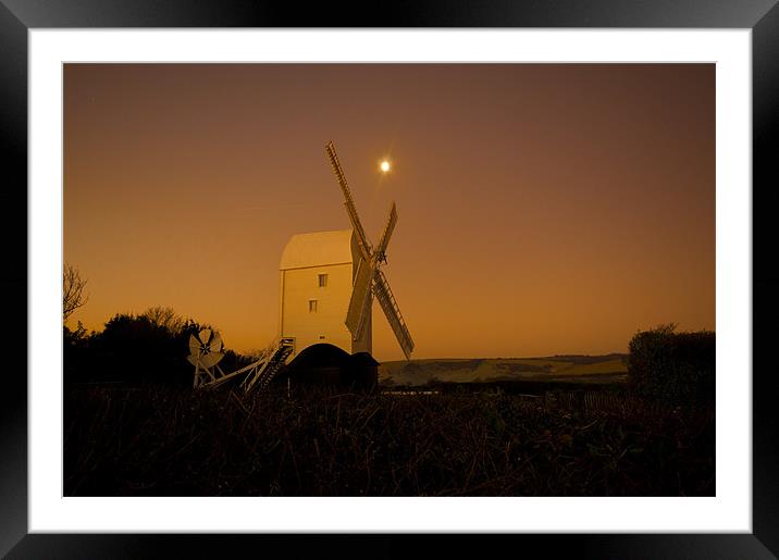 Jill mill at sunrise Framed Mounted Print by Eddie Howland