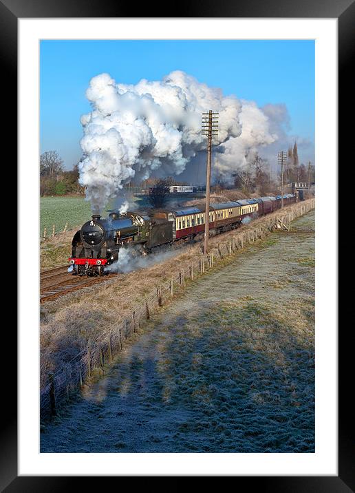 Steam and Frost Framed Mounted Print by Richard Thomas