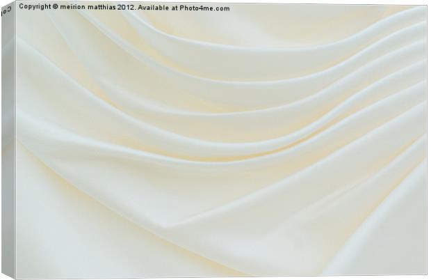 fabric waves Canvas Print by meirion matthias