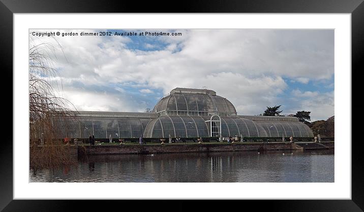The Palm House, Kew Gardens Framed Mounted Print by Gordon Dimmer