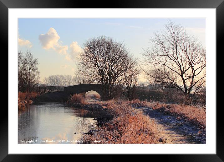 Touch of Frost Framed Mounted Print by John Dunbar