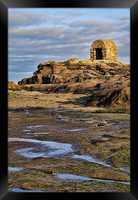 Seahouses dynamite store Framed Print by Northeast Images