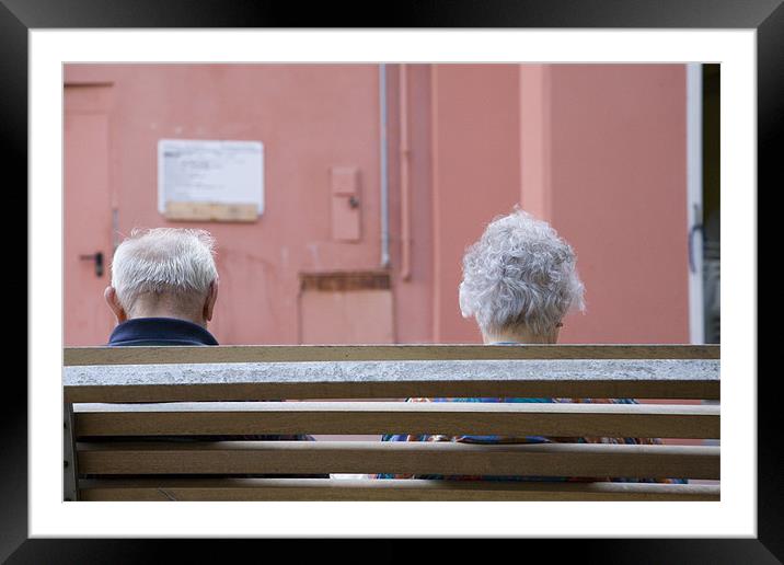 Growing old together Framed Mounted Print by Ian Middleton