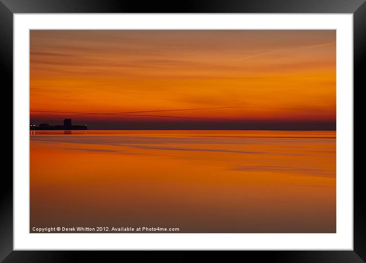 Dawn Sky over the Tay Framed Mounted Print by Derek Whitton
